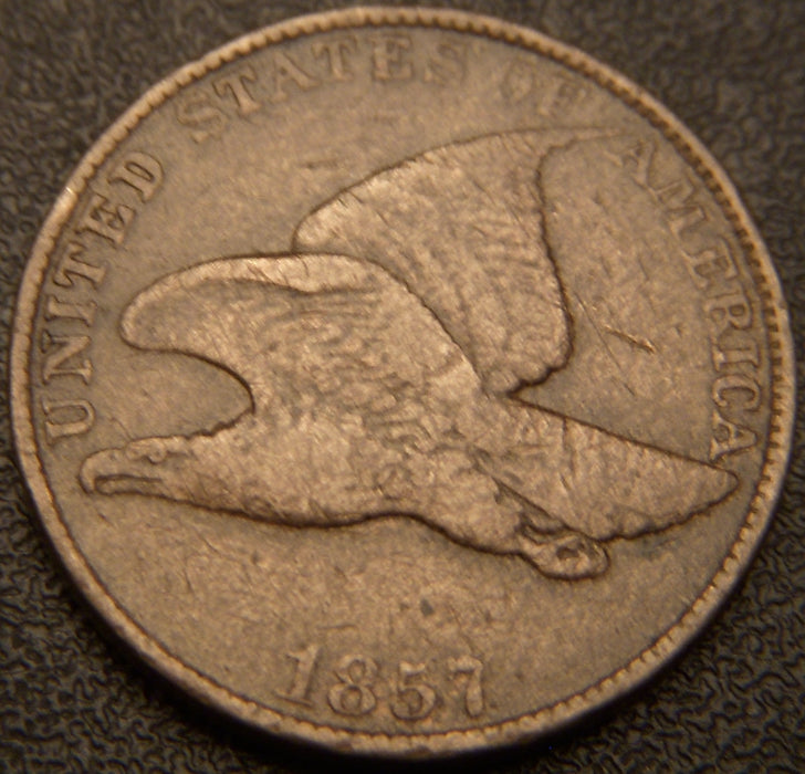 1857 Flying Eagle Cent - Fine