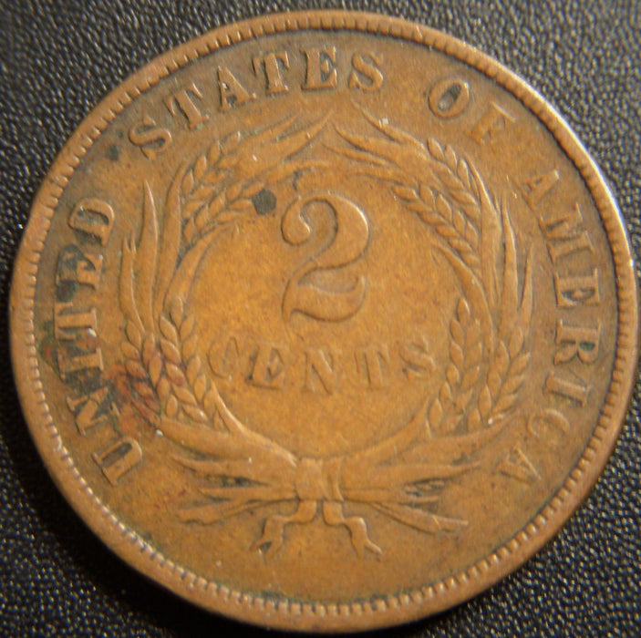 1867 Two Cent Piece - Fine