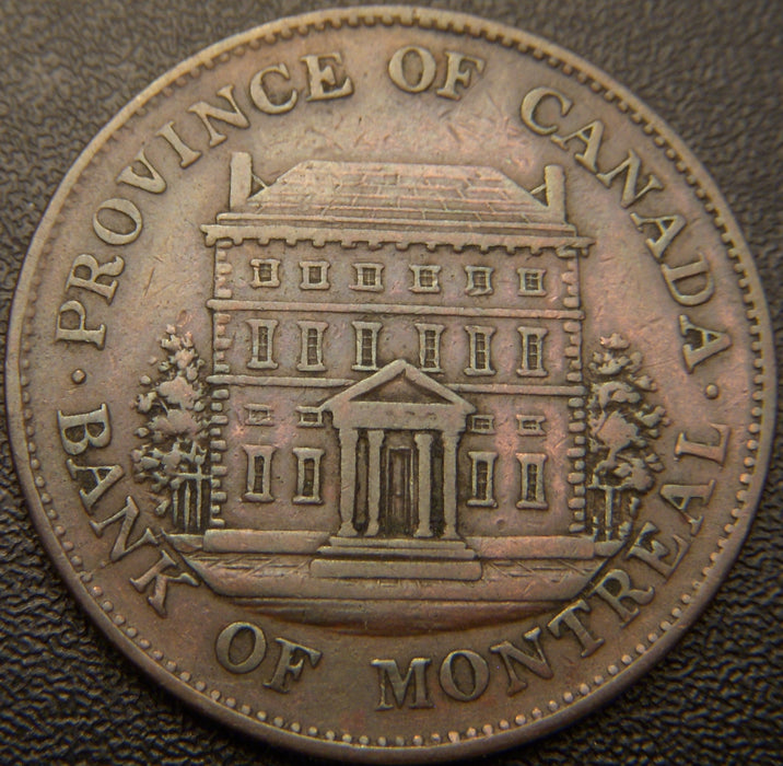 1844 Half Penny - Bank Montreal Token