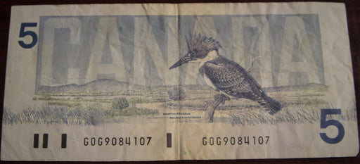 1986 $5 Bank of Canada Note - BC-56c