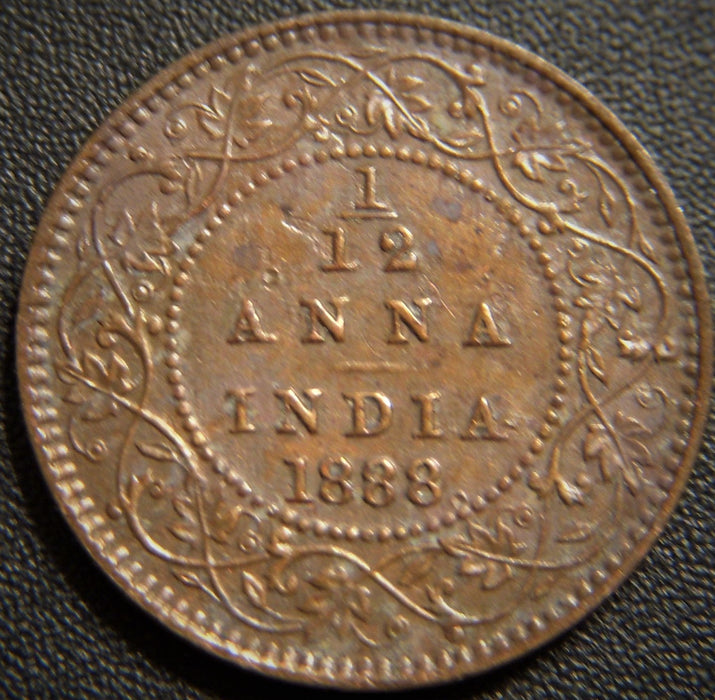 1888 1/12 Anna - India