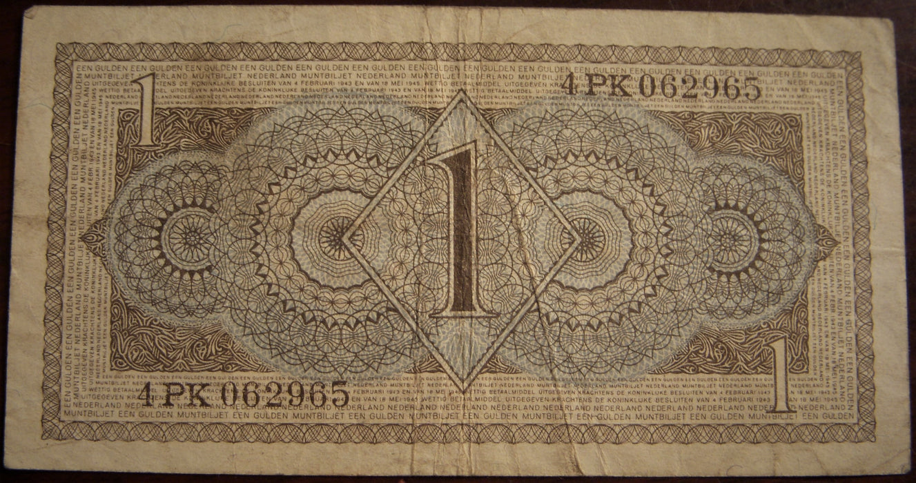 1949 1 Gulden Note - Netherlands