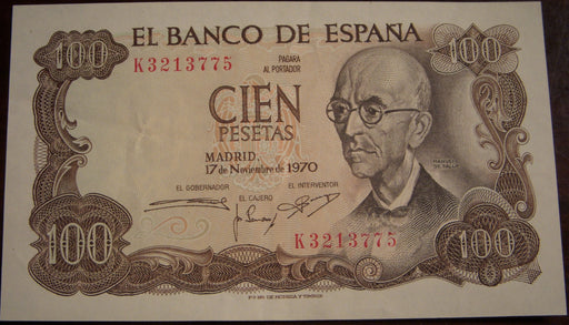 1974 100 Pesetas Note - Spain