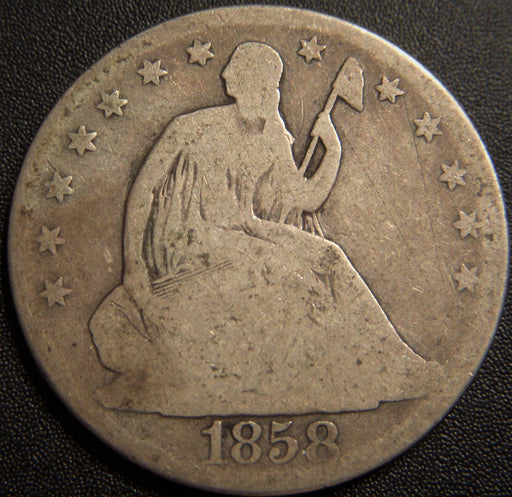 1858-O Seated Half Dollar - Good