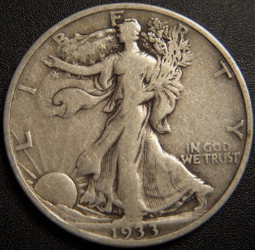 1933-S Walking Half Dollar - Fine