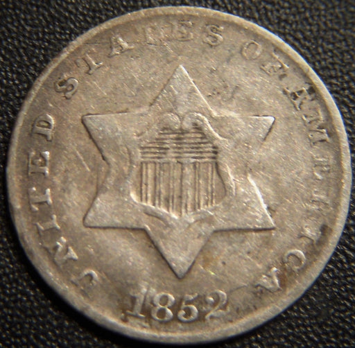 1852 Silver Three Cent - Very Fine