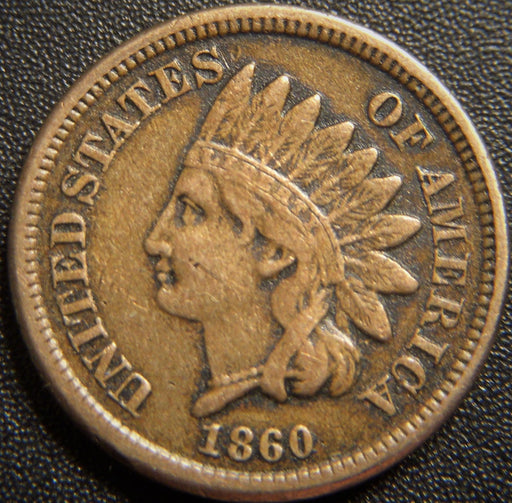 1860 Indian Head Cent - Very Fine