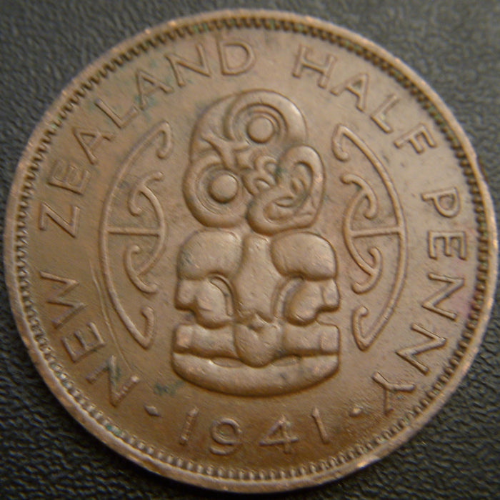 1941 Half Penny - New Zealand