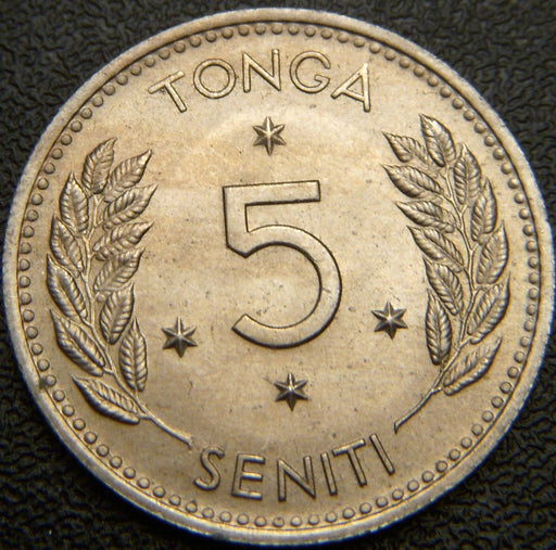 1968 5 Seniti - Tonga - Unc.
