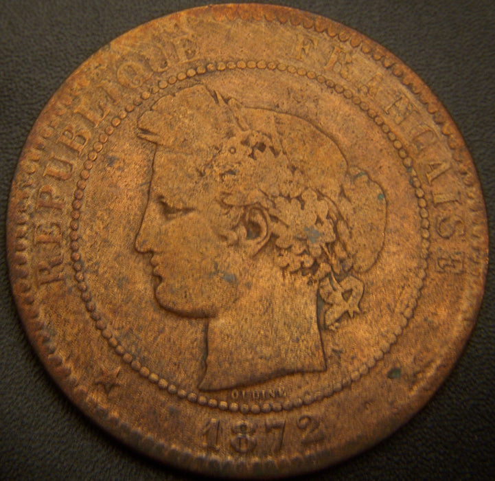 1872K 10 Centimes - France