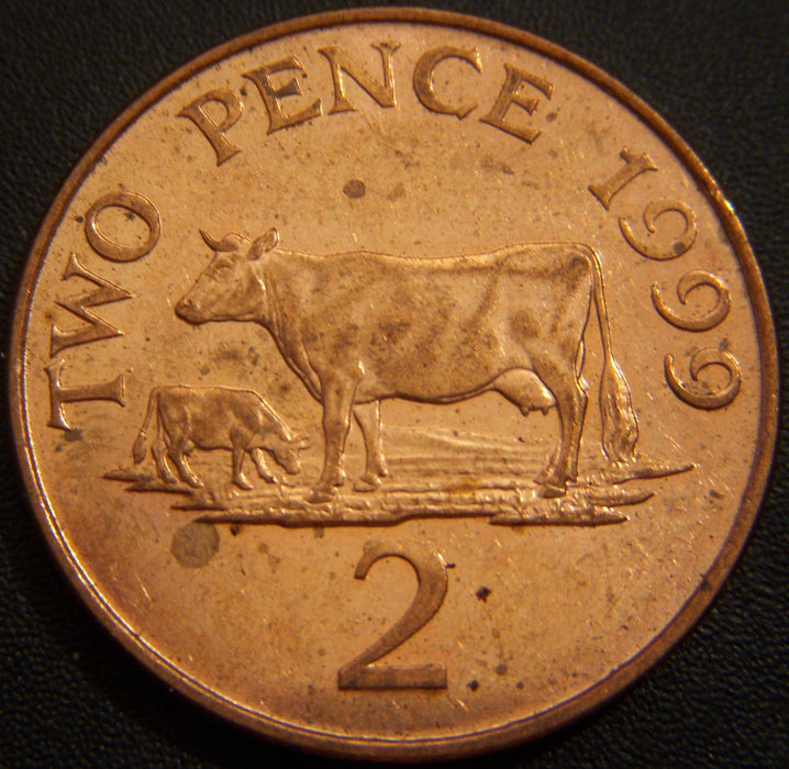 1999 2 Pence - Guernsey
