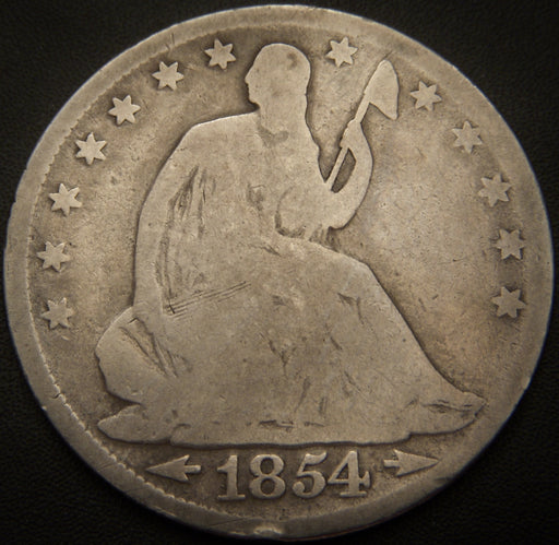 1854 Seated Half Dollar - Good