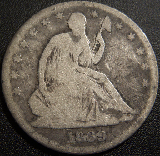 1869 Seated Half Dollar - Good