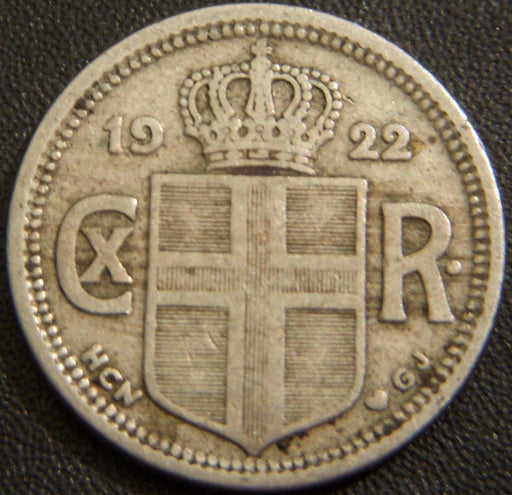 1922 25 Aurar - Iceland