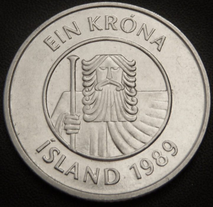 1989 1 Krona - Iceland