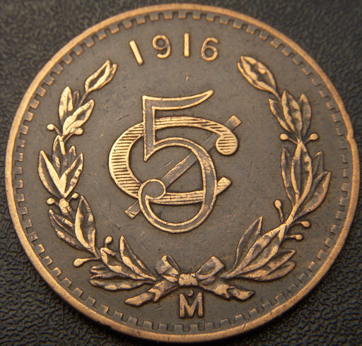 1916 5 Centavos - Mexico
