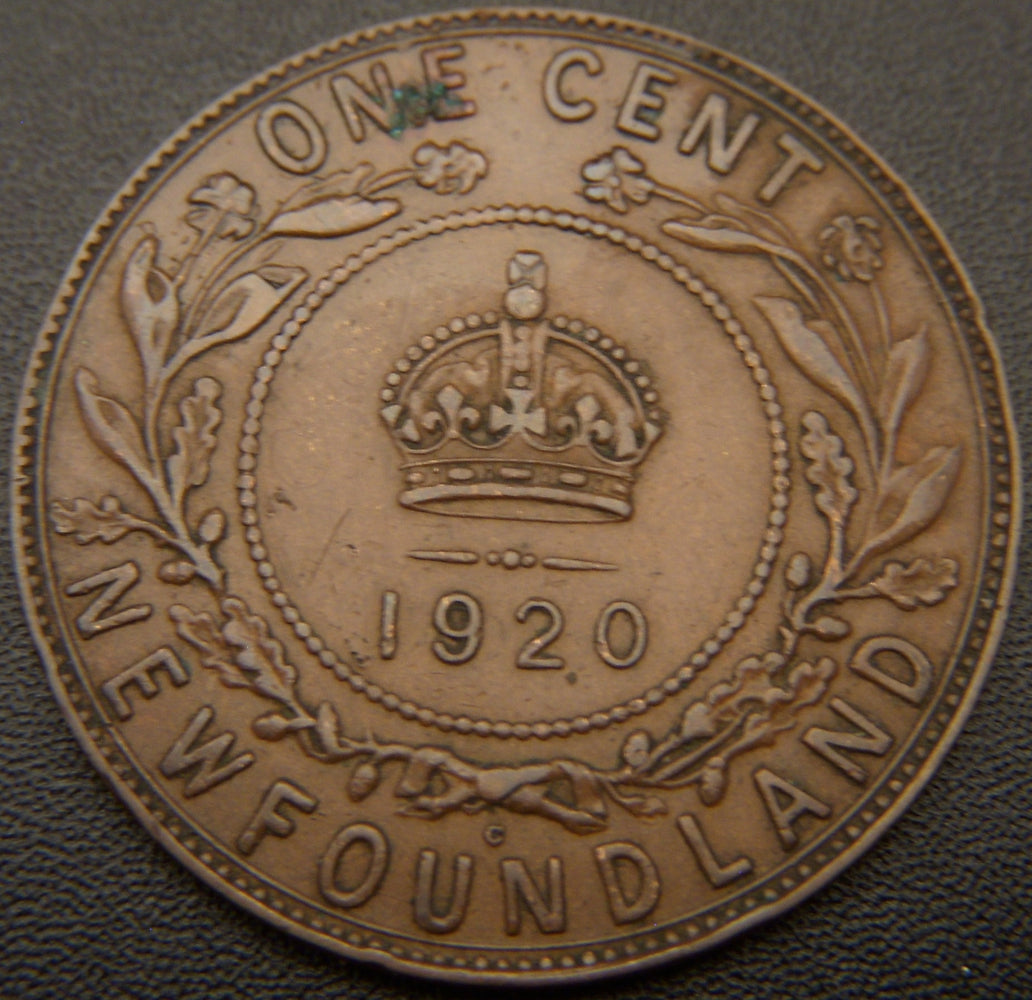 1920c New Foundland One Cent - VF