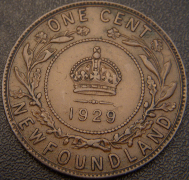 1929 One Cent - New Foundland