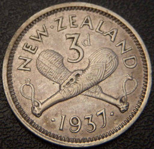 1937 3 Pence - New Zealand