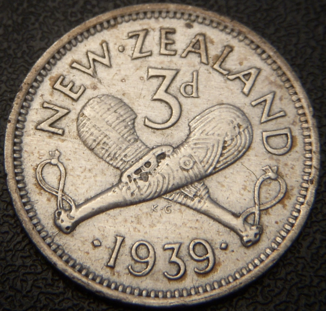 1939 3 Pence - New Zealand