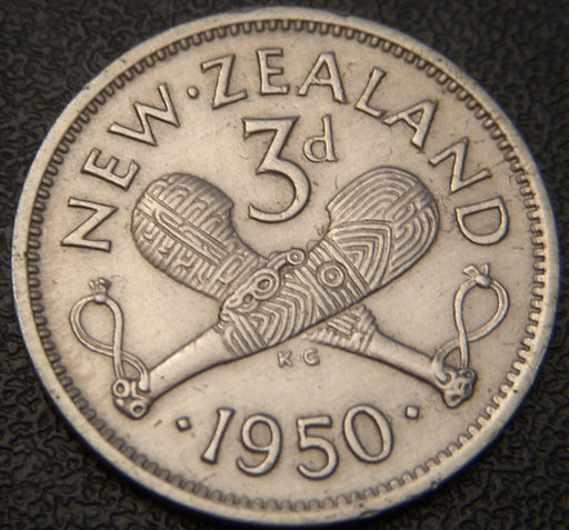 1950 3 Pence - New Zealand
