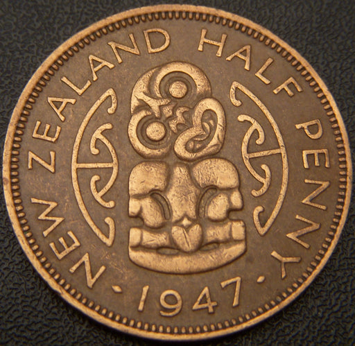 1947 Half Penny - New Zealand