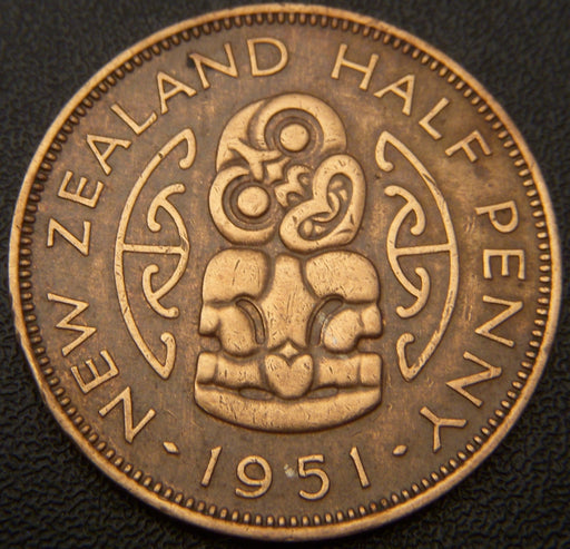 1951 Half Penny - New Zealand