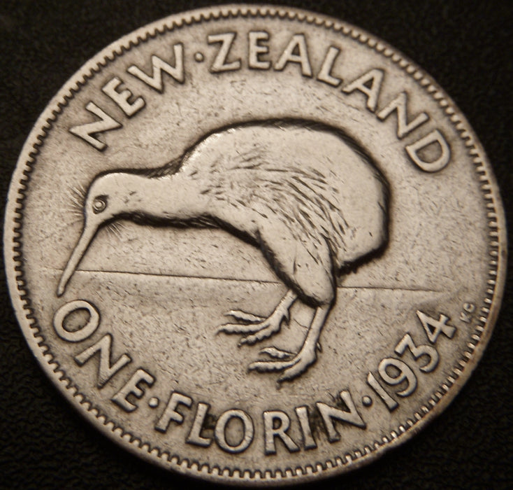1934 1 Florin - New Zealand