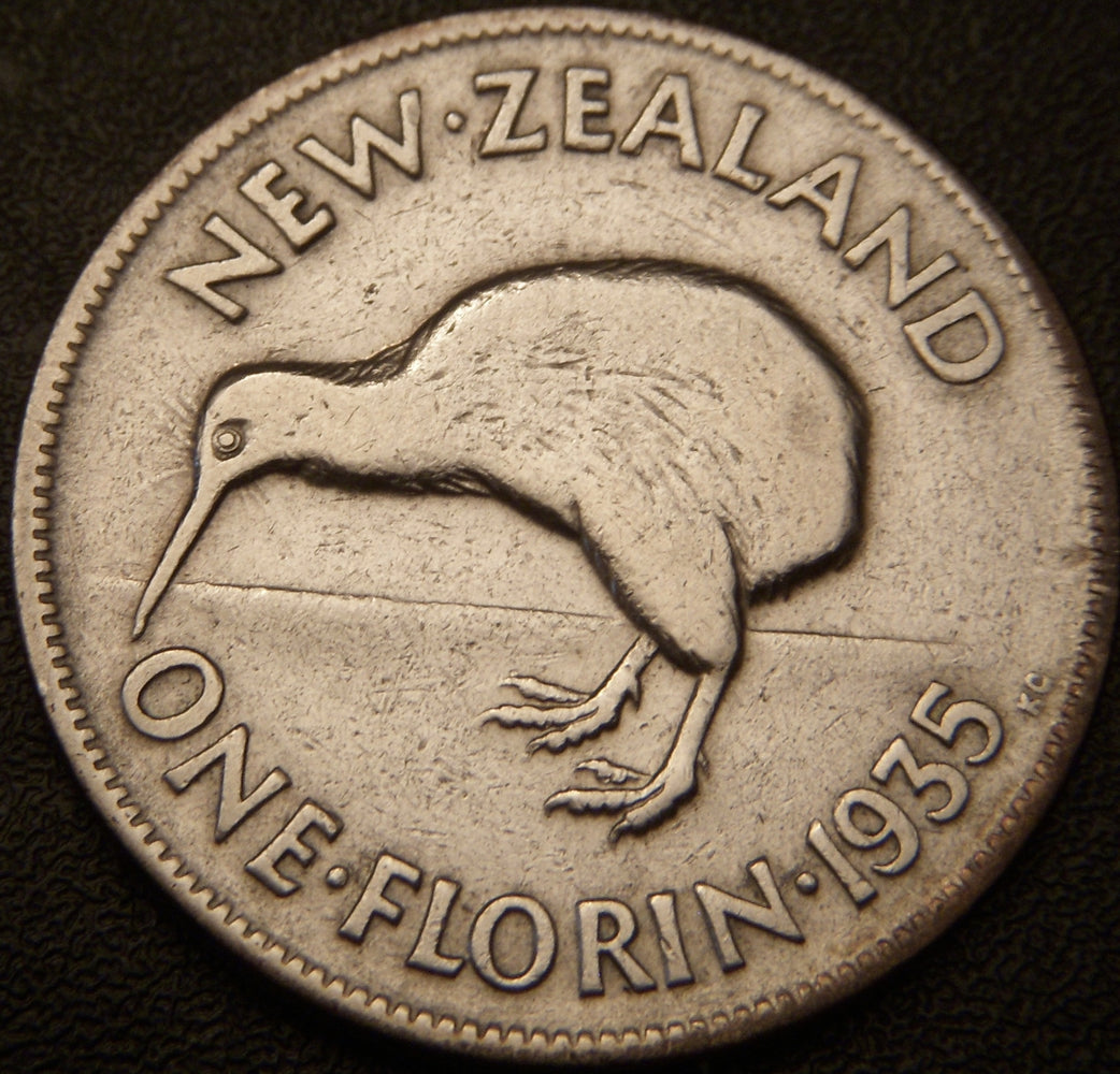 1935 1 Florin - New Zealand