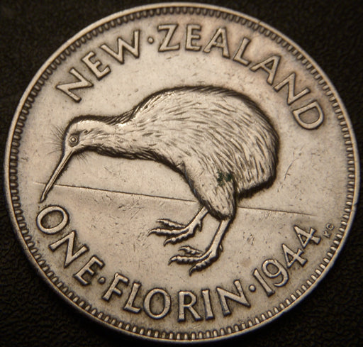 1944 1 Florin - New Zealand