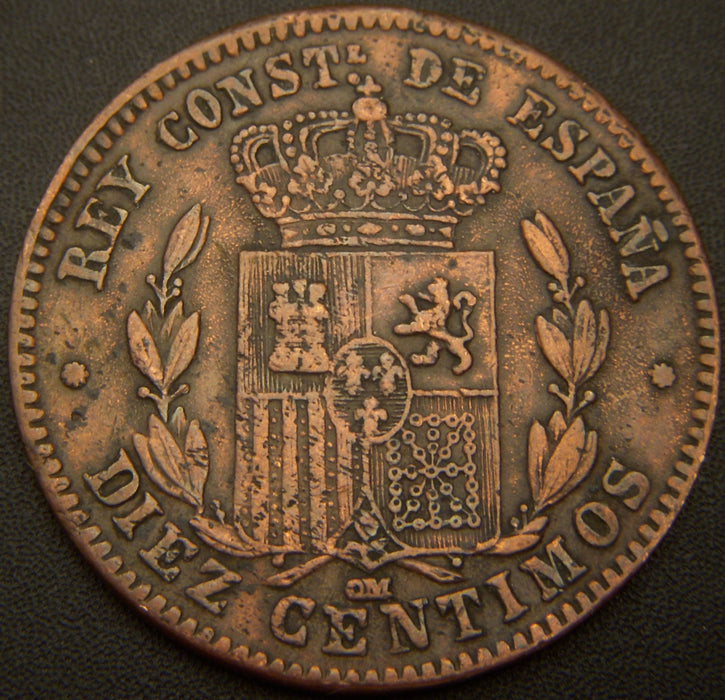 1878om 10 Centimos - Spain