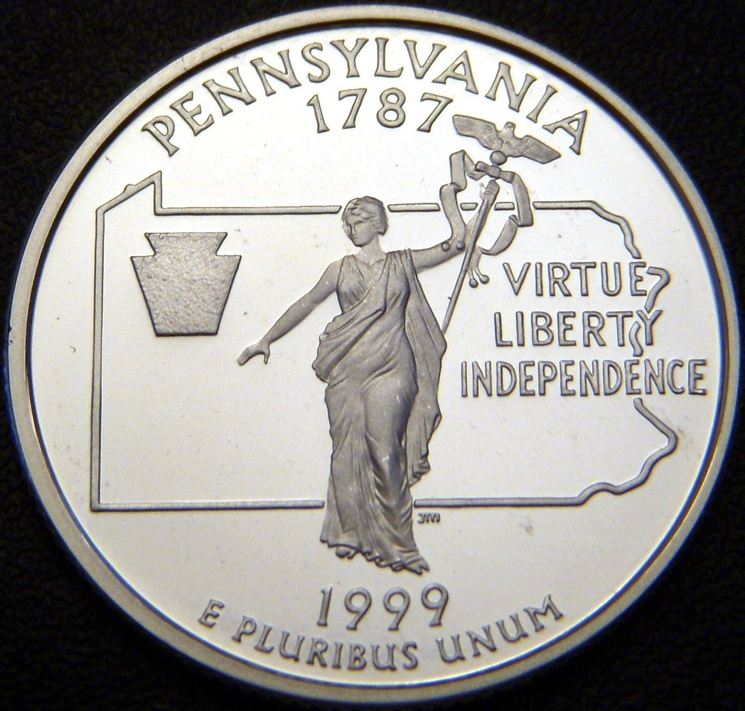 1999-S Pennsylvania Quarter - Silver Proof