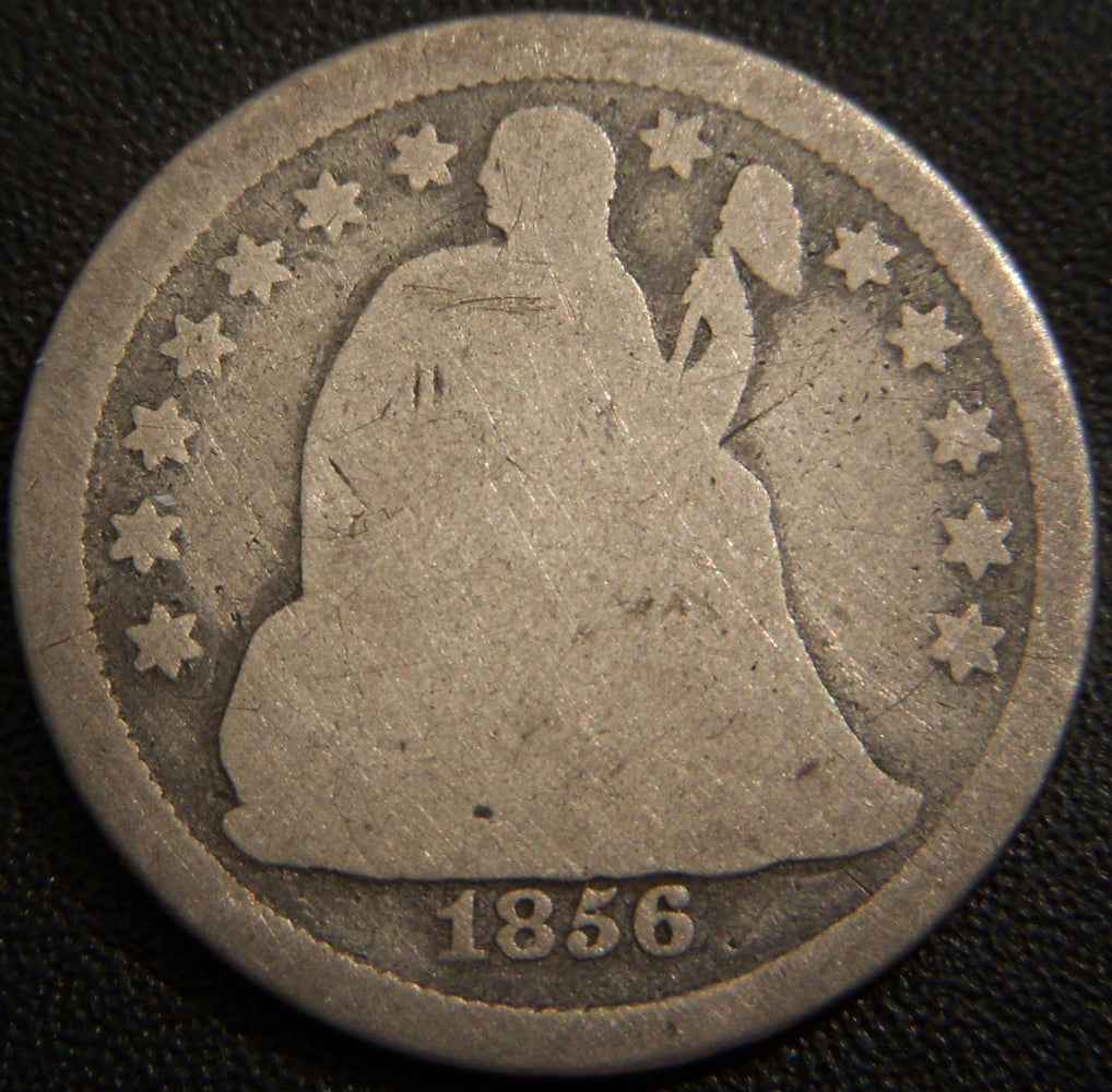 1856 Seated Dime - Small Date Good