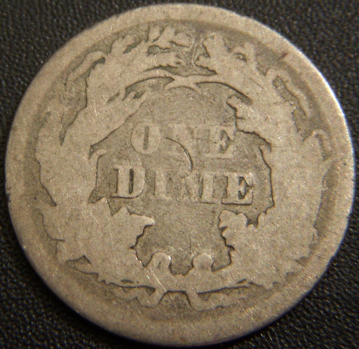 1872 Seated Dime - Very Good