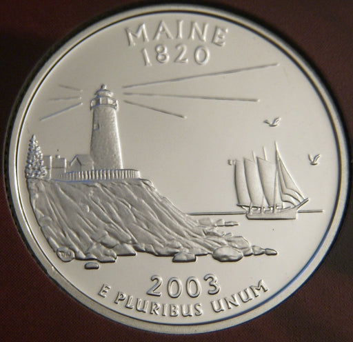 2003-S Maine Quarter - Silver Proof