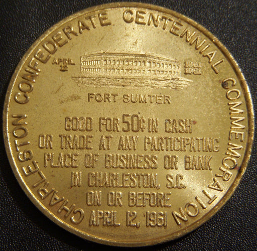 1961 Fort Sumter -  Good For 50C Token