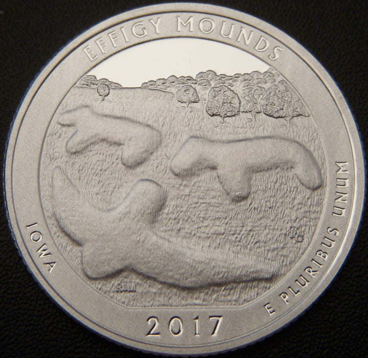 2017-S Effigy Mounds Quarter - Silver Proof