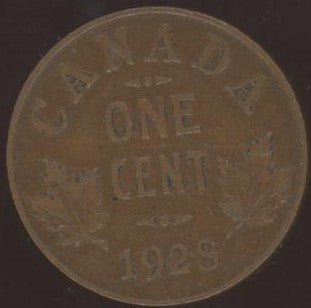 1928 Canadian Cent - VG / Fine