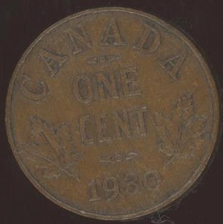 1930 Canadian Cent - VG / Fine