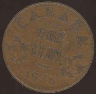 1936 Canadian Cent - VG / Fine