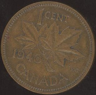 1940 Canadian Cent - VG/Fine