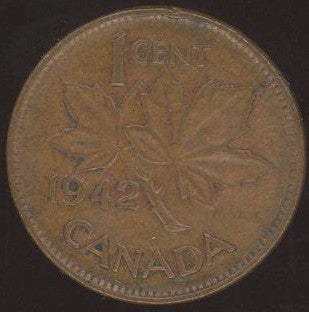 1942 Canadian Cent - VG/Fine