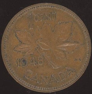 1948 Canadian Cent - VG/Fine