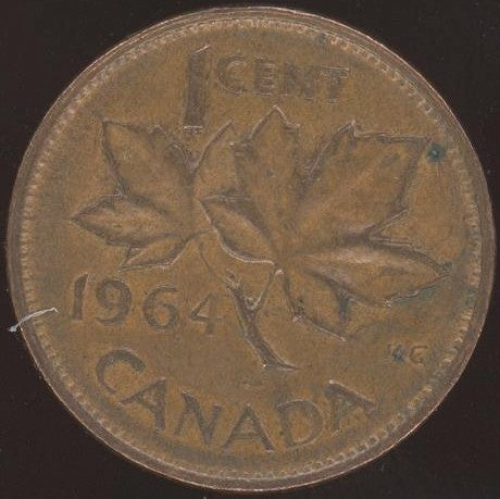 1964 Canadian Cent - VG/Fine