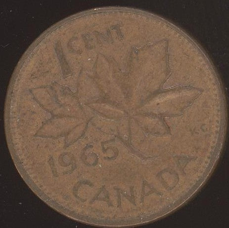 1965 Canadian Cent - VG/Fine