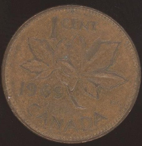 1969 Canadian Cent - VG/Fine