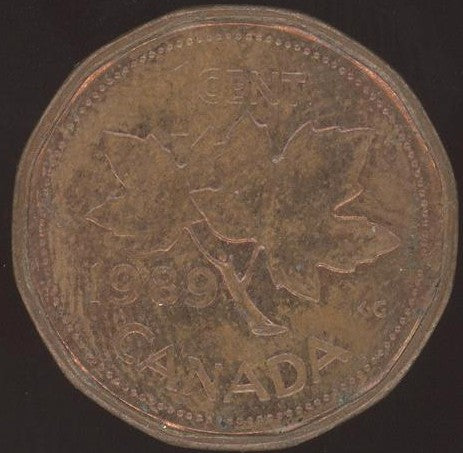 1989 Canadian Cent - VF or Better