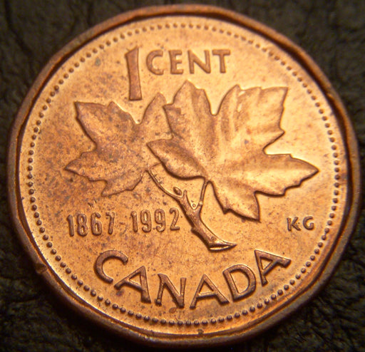 1992 Canadian Cent - VF or Better