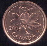 2005 Canadian Cent - VF or Better