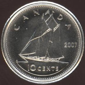 2007 Canadian Ten Cent - Unc.